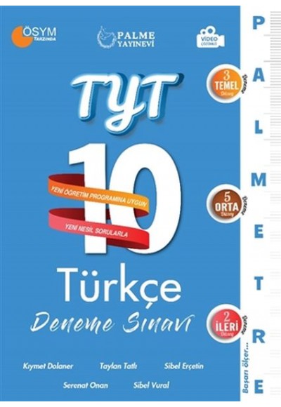 Palme 2021 TYT 10 Türkçe Deneme Sınavı