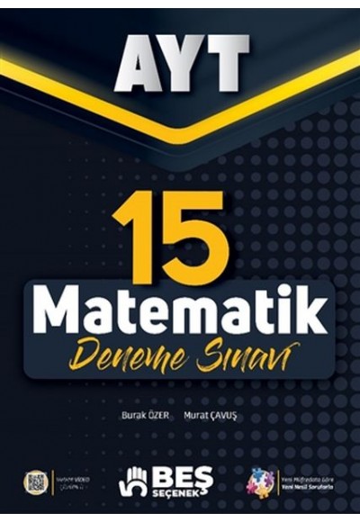 Beş Seçenek Yayınları AYT Matematik 15 Deneme Sınavı