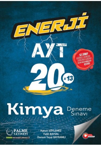 Palme Enerji Ayt Kimya 20  Deneme Sınavı