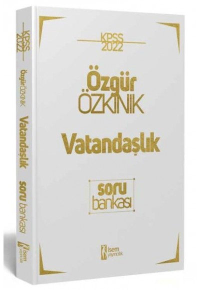 İsem Yayıncılık 2022 KPSS Vatandaşlık Soru Bankası