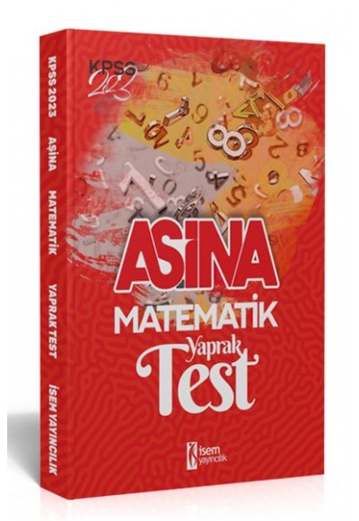 İsem Yayıncılık 2023 KPSS Lisans Aşina Matematik Çek Kopar Yaprak Test