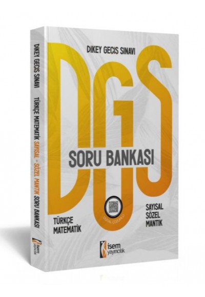 İsem 2023 Dgs Sayısal-Sözel Mantık Soru Bankası