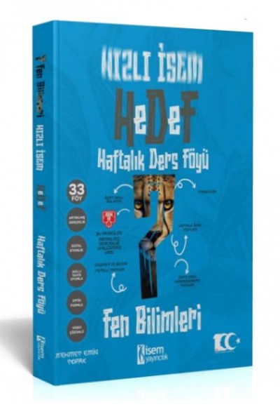 İsem Yayıncılık 2024 Hızlı  Hedef 7.Sınıf Fen Bilimleri Haftalık Ders Föyü