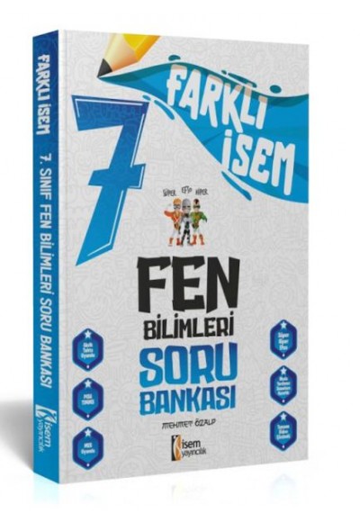 İsem Yayıncılık 2024 Farklı İsem 7.Sınıf Fen Bilimleri Soru Bankası