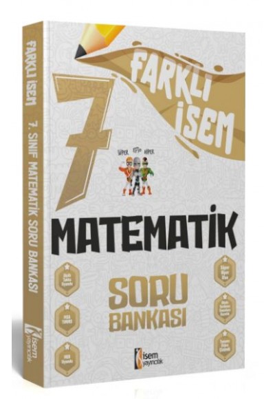 İsem Yayıncılık 2024 Farklı İsem 7.Sınıf Matematik Soru Bankası