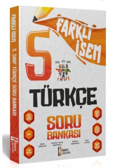 İsem Yayıncılık 2024 Farklı İsem 5.Sınıf Türkçe Soru Bankası