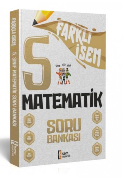 İsem Yayıncılık 2024 Farklı İsem 5.Sınıf Matematik Soru Bankası