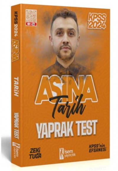 İsem Yayıncılık 2024 Kpss Aşina Tarih Çek-Kopart Yaprak Test