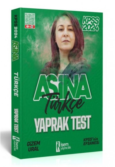 İsem Yayıncılık 2024 Kpss Aşina Türkçe Çek-Kopart Yaprak Test