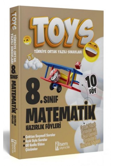 İsem Yayıncılık 2024 Toys 8. Sınıf Matematik Hazırlık Föyleri