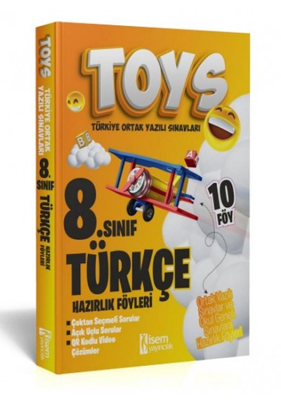 İsem Yayıncılık 2024 Toys 8. Sınıf Türkçe Hazırlık Föyleri