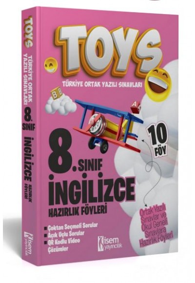 İsem Yayıncılık 2024 Toys 8. Sınıf İngilizce Hazırlık Föyleri