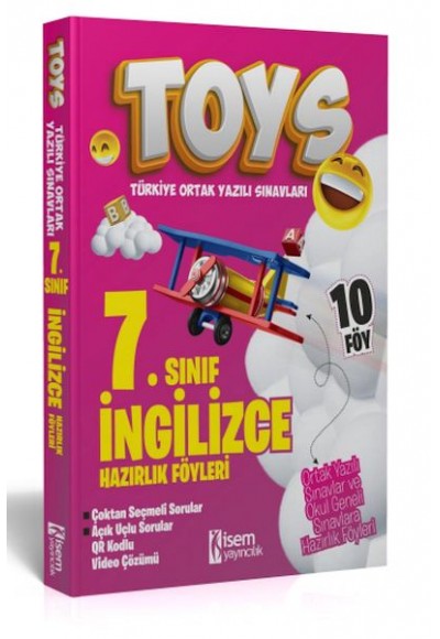 İsem Yayıncılık 2024 Toys 7. Sınıf İngilizce Hazırlık Föyleri