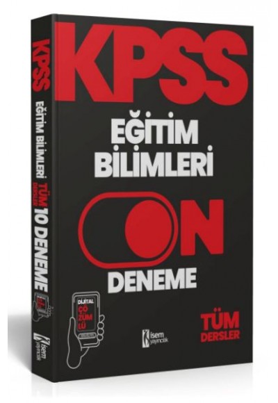 İsem Yayıncılık 2024 Kpss Eğitim Bilimleri 10 Deneme Dijital Çözümlü