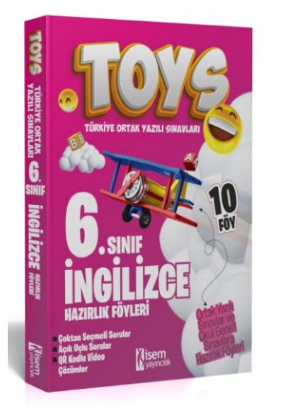 İsem Yayıncılık 2024 Toys 6. Sınıf İngilizce Hazırlık Föyleri