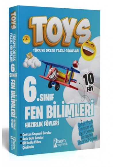 İsem Yayıncılık 2024 Toys 6. Sınıf Fen Bilimleri Hazırlık Föyleri