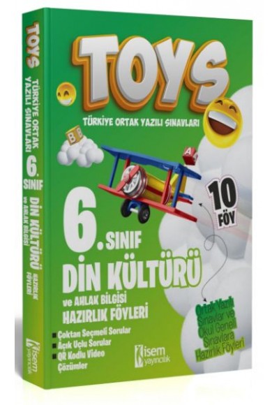 İsem Yayıncılık 2024 Toys 6. Sınıf Din Kültürü Ve Ahlak Bilgisi Hazırlık Föyleri