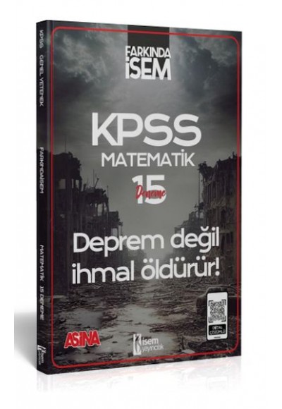 İsem Yayıncılık 2024 Farkında İsem Kpss Aşina Matematik 15 Deneme
