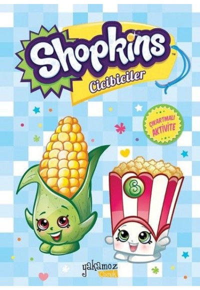 Shopkins Cicibiciler Çıkartmalı Aktivite - Mavi