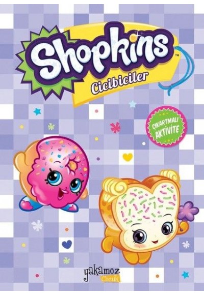 Shopkins Cicibiciler Çıkartmalı Aktivite - Mor