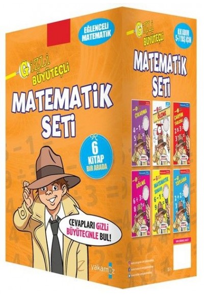 Gizli Büyüteçli Matematik Seti - 6 Kitap Takım