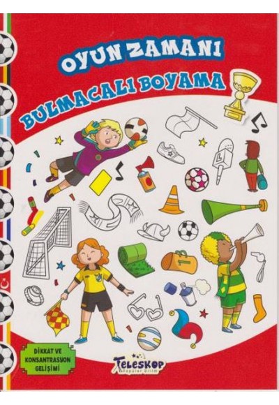 Oyun Zamanı Bulmacalı Boyama
