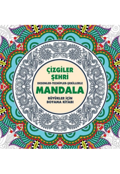Çizgiler Şehri - Mandala (Büyükler İçin Boyama)