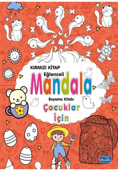 Çocuklar İçin Mandala Kırmızı