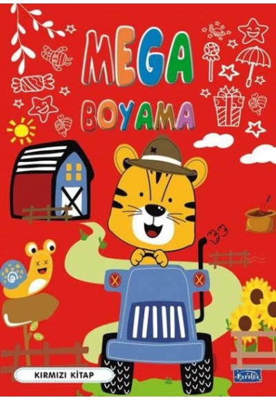 Mega Boyama Kırmızı Kitap