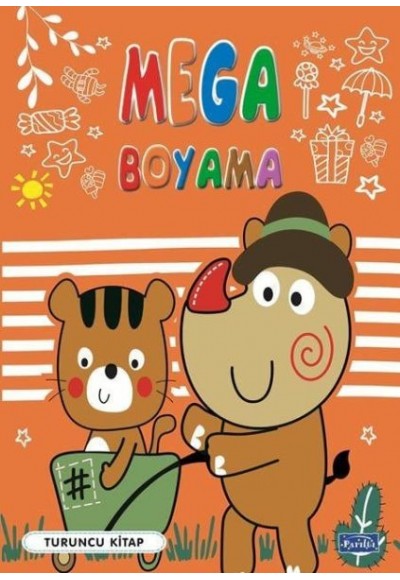Mega Boyama Turuncu Kitap