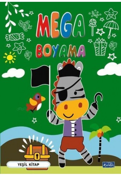 Mega Boyama Yeşil Kitap
