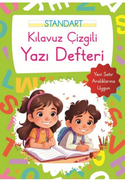 Kılavuz Çizgili Yazı Defteri Büyük Boy - Yeşil