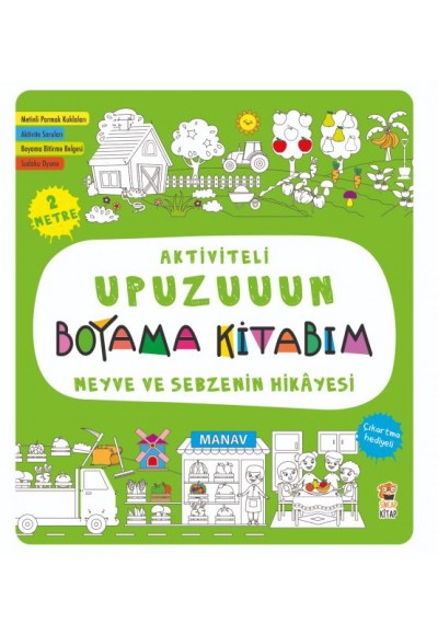 Aktiviteli Upuzuuun Boyama Kitabım - Meyve Ve Sebzenin Hikayesi