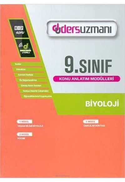 Ders Uzmanı 9. Sınıf Biyoloji Konu Anlatım Modülleri (Yeni)