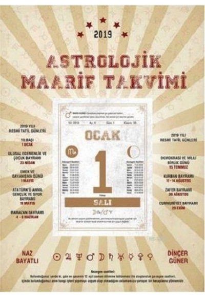 Astrolojik Maarif Takvimi 2019