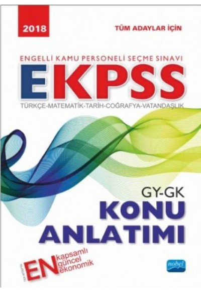 Nobel 2018 EKPSS Genel Kültür Genel Yetenek Konu Anlatımı