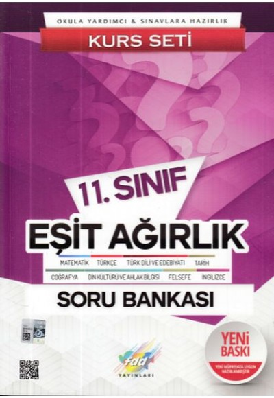 FDD Kurs Seti 11. Sınıf Eşit Ağırlık Soru Bankası (Yeni)