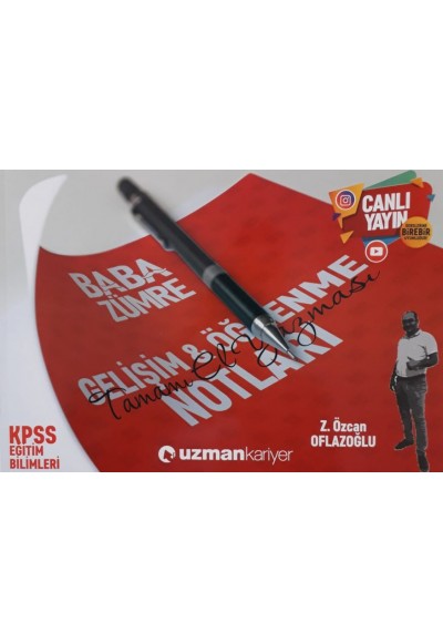 Uzman KPSS Baba Zümre Eğitim Bilimleri Gelişim & Öğrenme Ders Notları