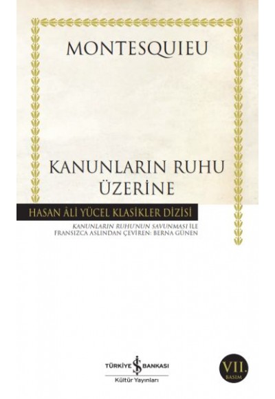 Kanunların Ruhu Üzerine - Hasan Ali Yücel Klasikleri