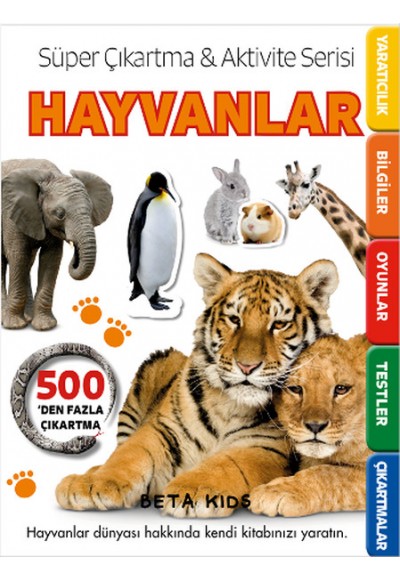 Süper Çıkartma Aktivite Serisi - Hayvanlar