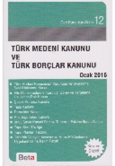 Cep 12 - Türk Medeni Kanunu ve Türk Borçlar Kanunu