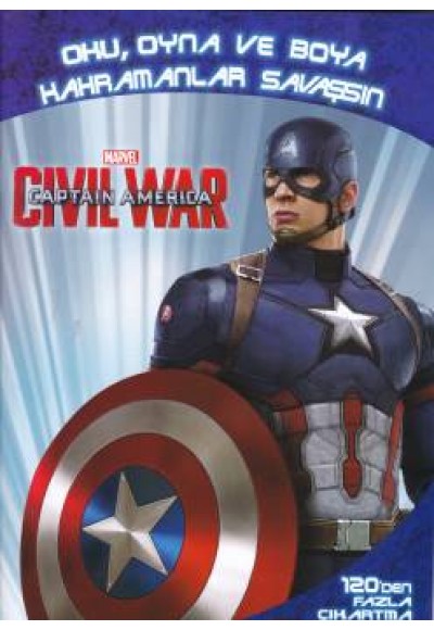 Marvel Captain America Civil War Oku Oyna ve Boya Kahramanlar Savaşsın