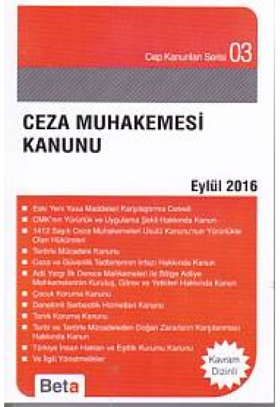 Cep 03 - Ceza Muhakemesi Kanunu