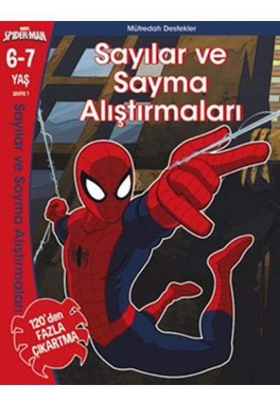 Marvel Spider-Man Sayılar ve Sayma Alıştırmaları 6- 7 Yaş