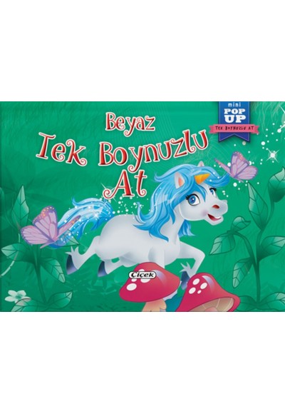 Pop-Up Mini Tek Boynuzlu At - Beyaz Tek Boynuzlu At