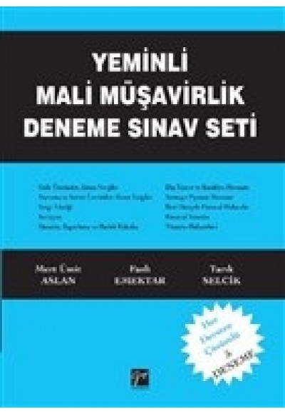 Yeminli Mali Müşavirlik Deneme Sınav Seti