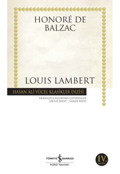 Louis Lambert - Hasan Ali Yücel Klasikleri