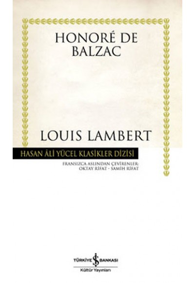Louis Lambert - Hasan Ali Yücel Klasikleri (Ciltli)