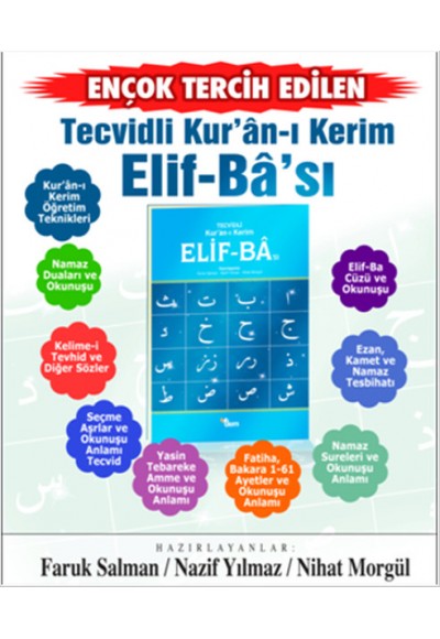 Tecvidli Kuran-ı Kerim Elif-Bası