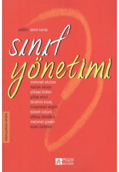 Sınıf Yönetimi / Editör:Emin Karip